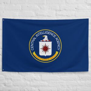 CIA Flag featuring the official Central Intelligence Agency insignia on a blue background representing the United States intelligence agency and its institutional heritage.