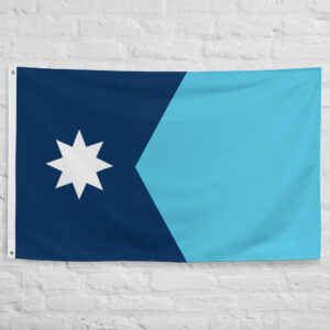 Minnesota State Flag featuring the North Star and modern blue design representing the North Star State, its lakes, heritage, and identity.