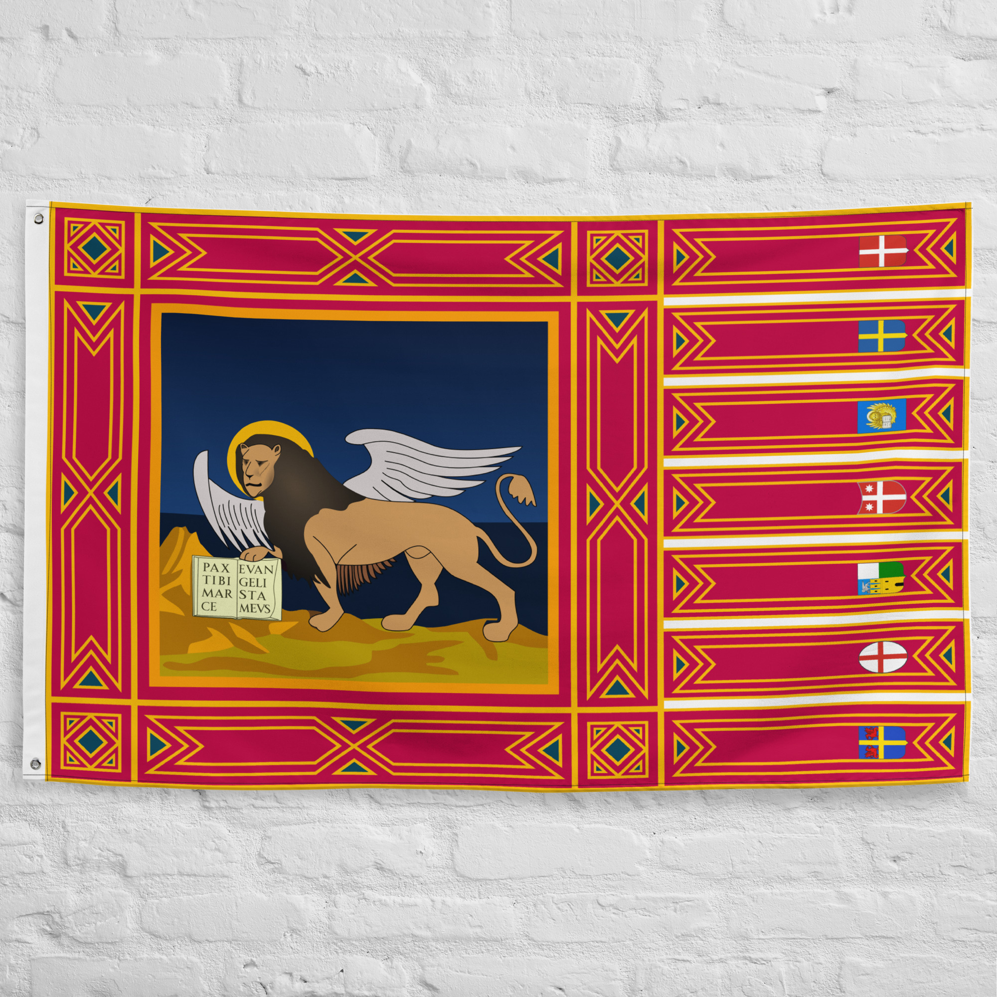 veneto-flag-lion-of-saint-mark.jpg Veneto Flag featuring the Lion of Saint Mark, official symbol of the Veneto region and Venetian cultural heritage in Italy.