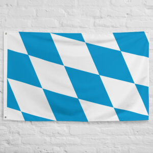 Bavaria Flag featuring the iconic blue and white diamond pattern representing Bavarian heritage, culture, and regional pride in Germany.