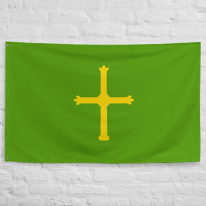 Visigoth Flag featuring a golden cross representing the Christian Visigothic Kingdom that ruled Hispania and shaped the history of medieval Spain.