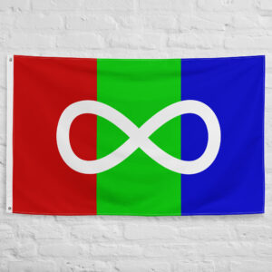 Autistic Pride Flag featuring a white infinity symbol on a red, green, and blue background representing neurodiversity and inclusion.