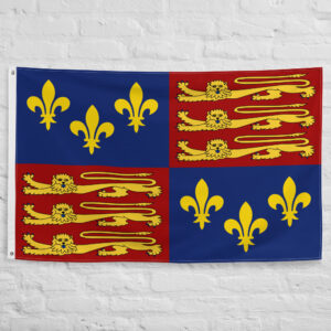 King Henry IV Flag featuring the royal arms of England and France with lions and fleurs de lis representing the medieval English monarchy.