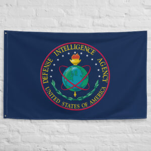 Defense Intelligence Agency Flag featuring the official DIA emblem and globe insignia