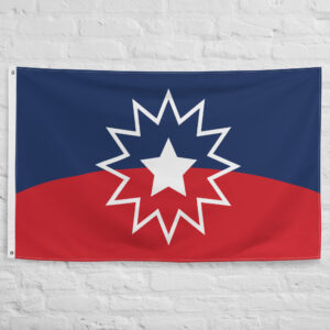 Juneteenth Flag featuring the central freedom star symbol commemorating Emancipation Day and African American history in the United States.