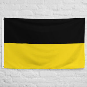 Habsburg Monarchy Flag featuring the historic black and gold colors associated with the House of Habsburg, Austrian imperial heritage, and European history.
