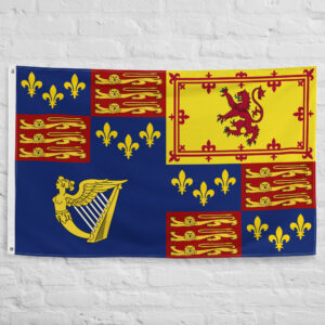 House of Stuart Flag featuring the royal arms of England, Scotland, France, and Ireland representing the historic Stuart dynasty of Great Britain.