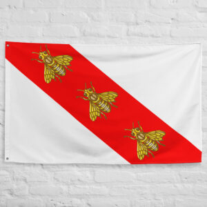 elba flag: historical polyester wall decor with grommets