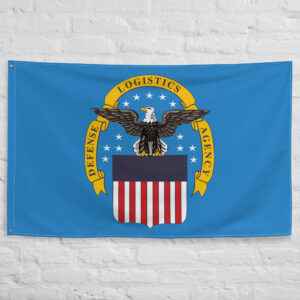 Defense Logistics Agency Flag featuring the official DLA emblem and eagle insignia