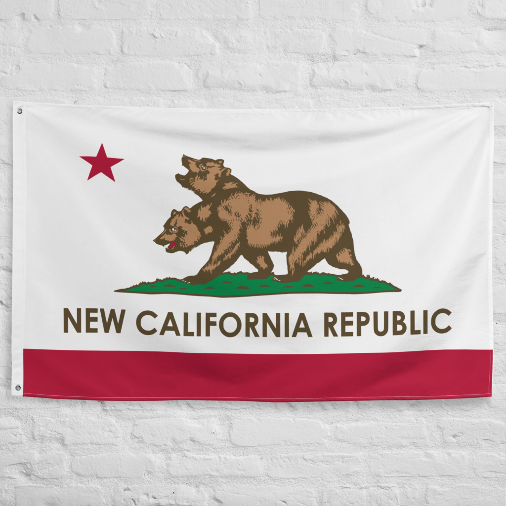 NCR Flag featuring the two-headed bear of the New California Republic from Fallout