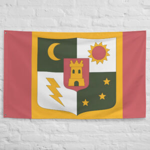 Midland Flag Berserk featuring the royal heraldic coat of arms of the Kingdom of Midland from Kentaro Miura's Berserk.