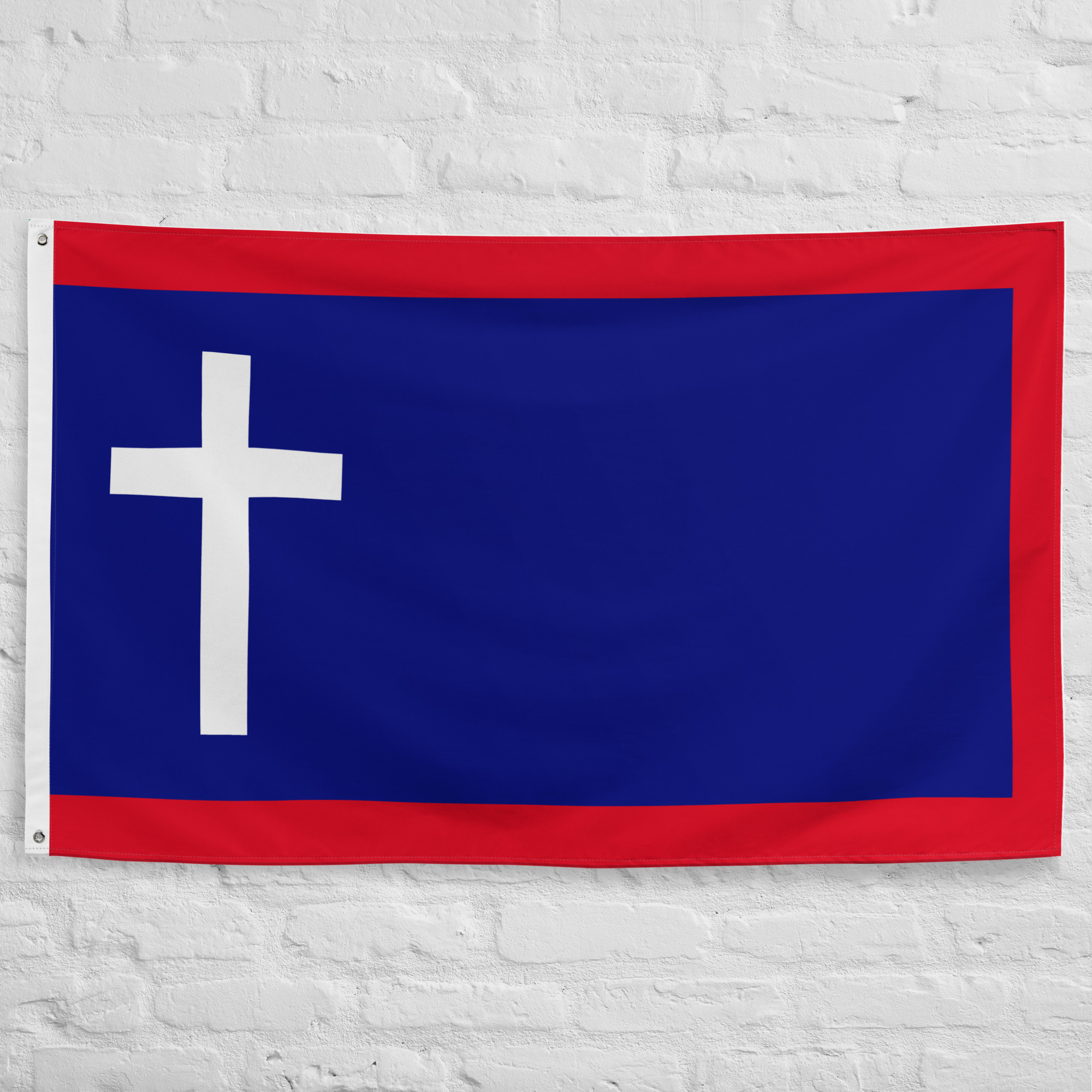 missouri-battle-flag.jpg Missouri Battle Flag featuring a white cross on a blue field associated with Missouri regiments during the American Civil War.