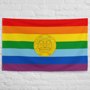 Cusco Rainbow Flag featuring seven colorful stripes associated with Cusco, Inca heritage, and the cultural traditions of the Peruvian Andes.