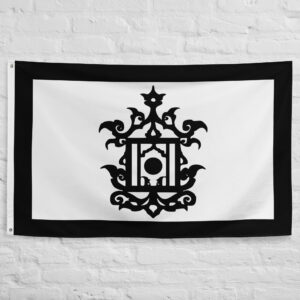 Sulu Sultanate Flag featuring the historic royal emblem of the Sultanate of Sulu, a powerful maritime kingdom in Philippine and Southeast Asian history.