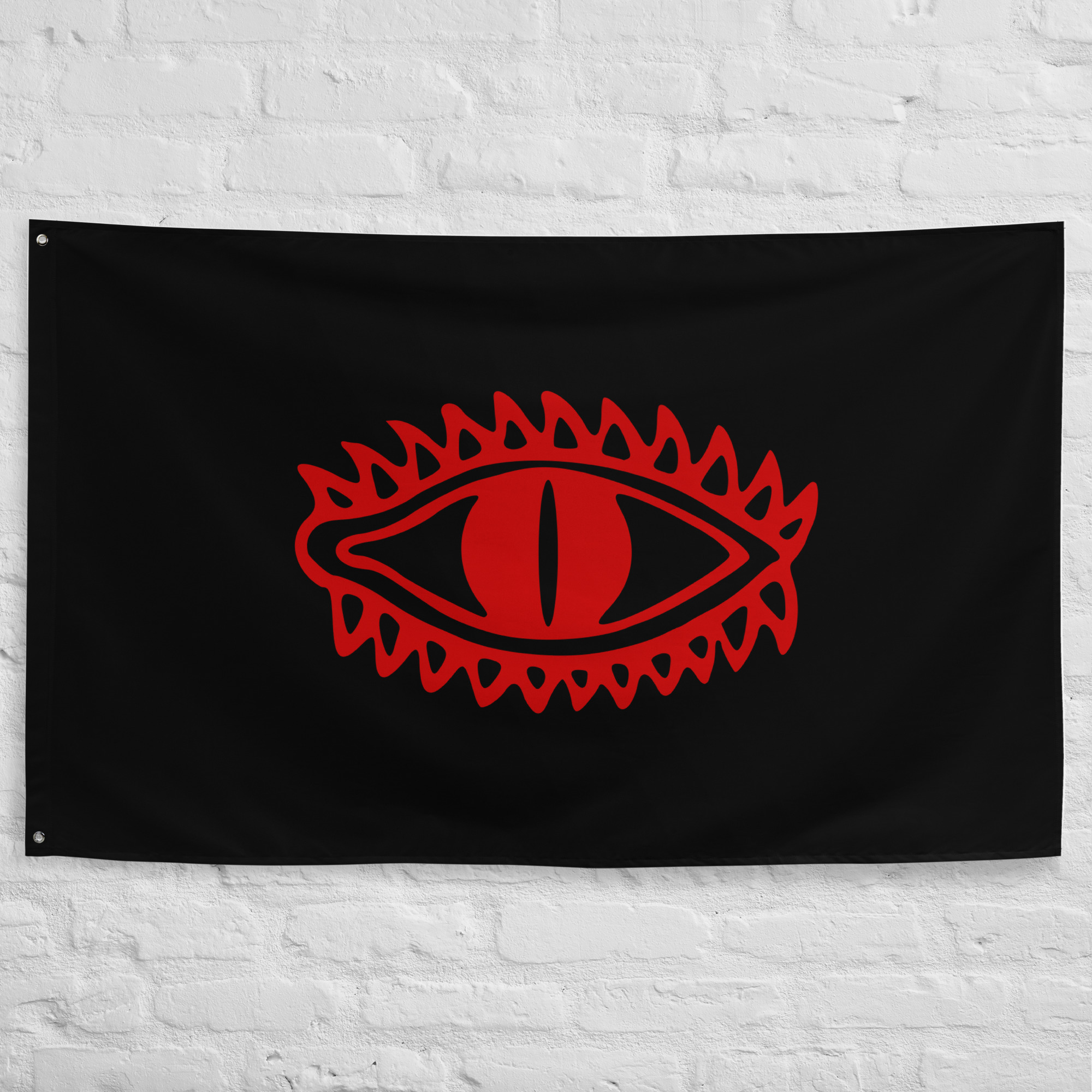 mordor-flag-lord-of-the-rings.jpg Mordor Flag featuring the Eye of Sauron from Lord of the Rings on a black fantasy banner with a red eye symbol