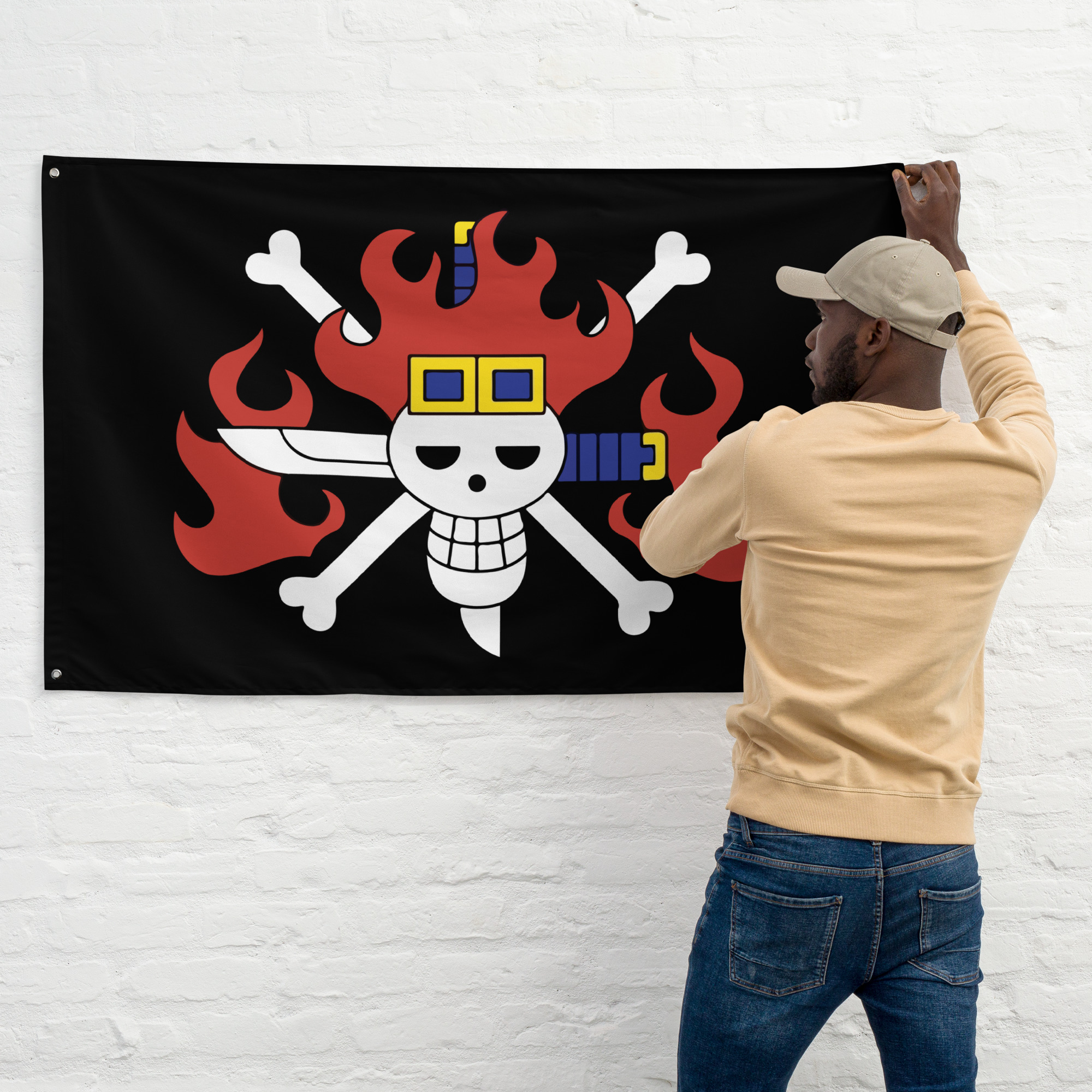 Kid Pirates Flag – One Piece Eustass Kid Pirate Crew Flag - Image 3