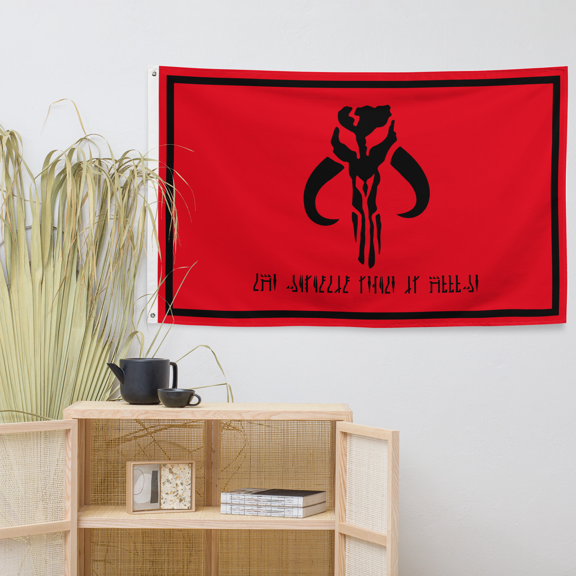 Mandalorian Flag – Star Wars Mandalorian Mythosaur Emblem Flag - Image 4